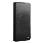 QIALINO Classic Cowhide Leather Case Wallet Phone Cover for Huawei nova 7 SE / P40 Lite 5G