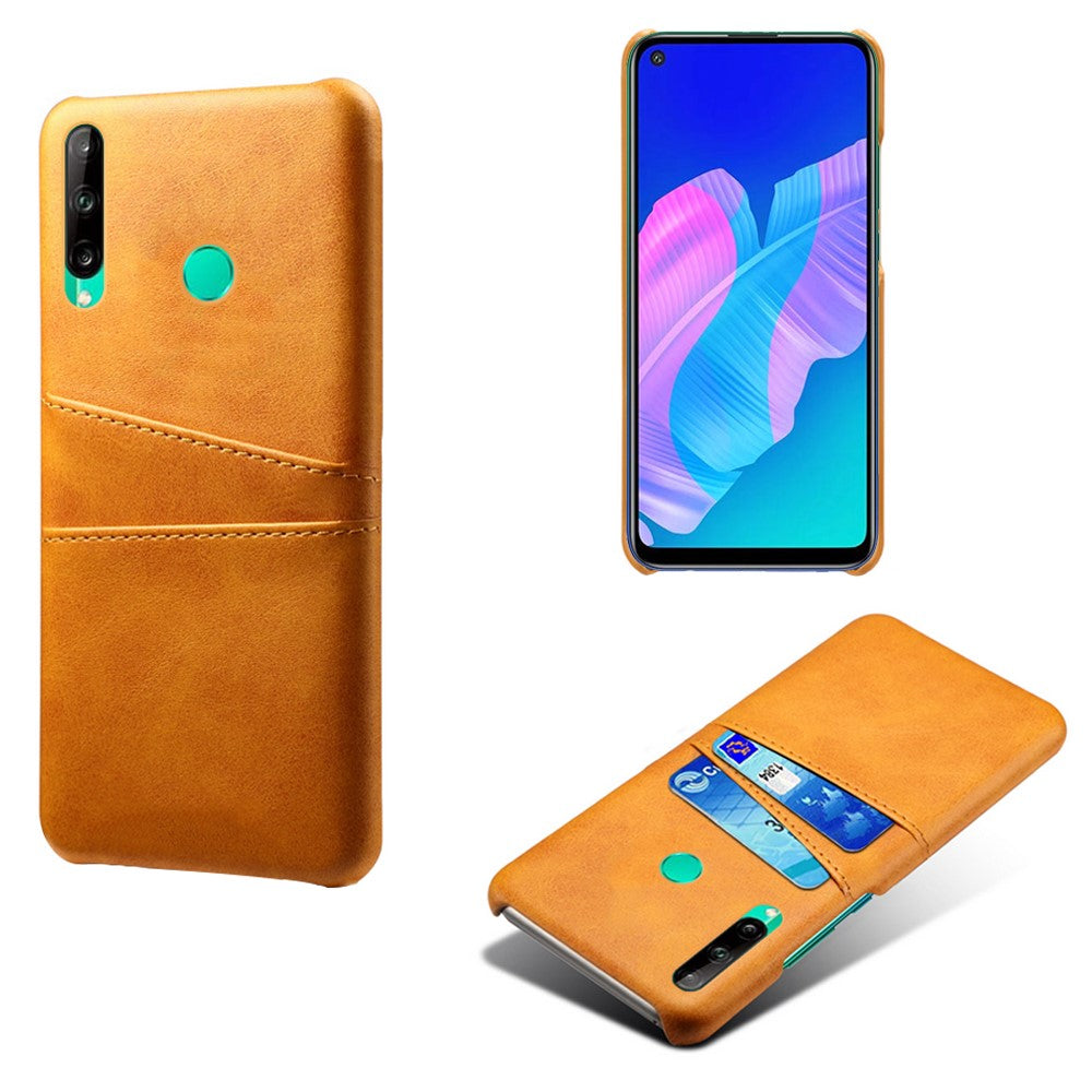 PU-läderbelagt PC-skal med dubbla kortplatser för Huawei P40 Lite E / Honor 9C / Y7p