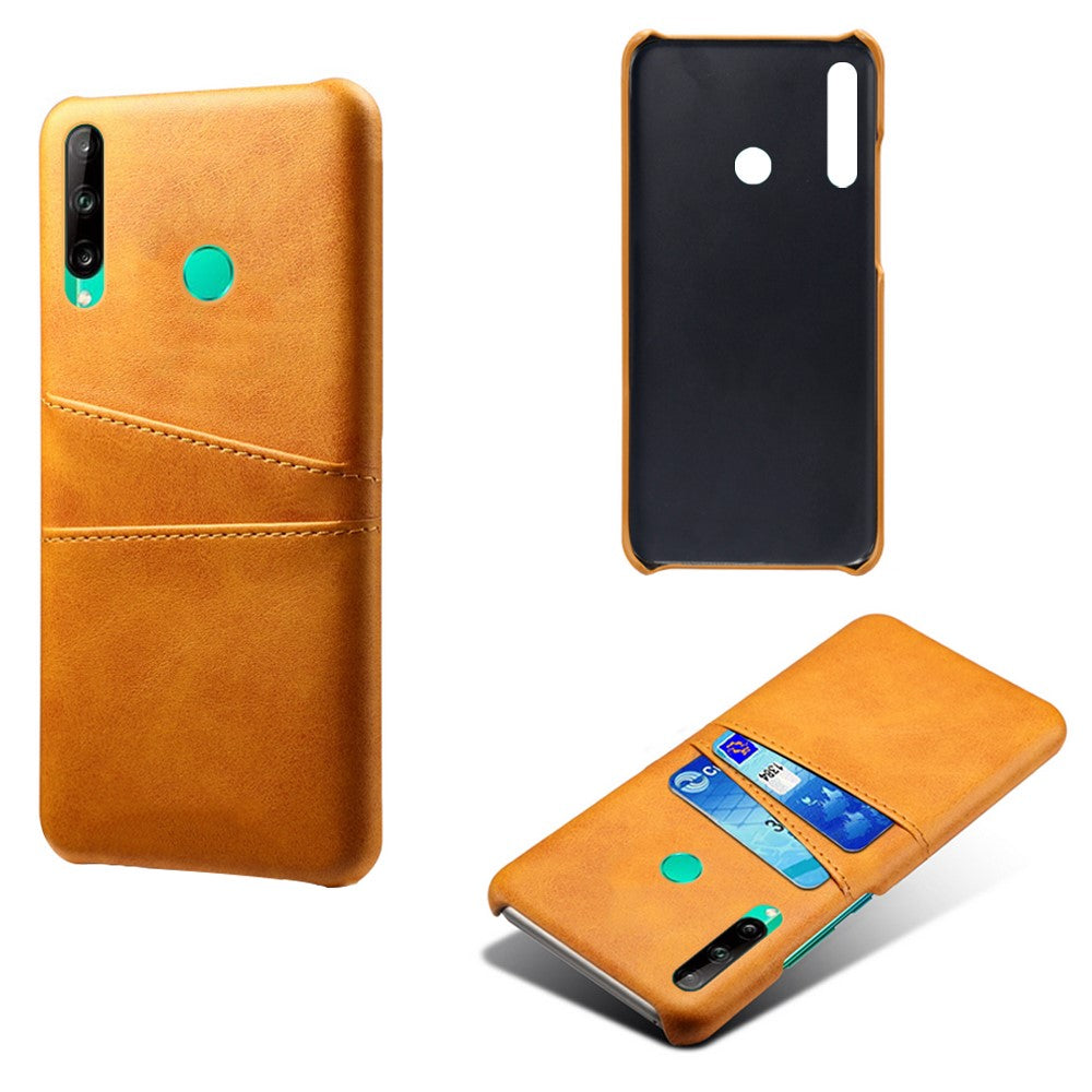 PU-läderbelagt PC-skal med dubbla kortplatser för Huawei P40 Lite E / Honor 9C / Y7p