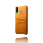 PU-läderbelagt PC-skal med dubbla kortplatser för Huawei P40 Lite E / Honor 9C / Y7p