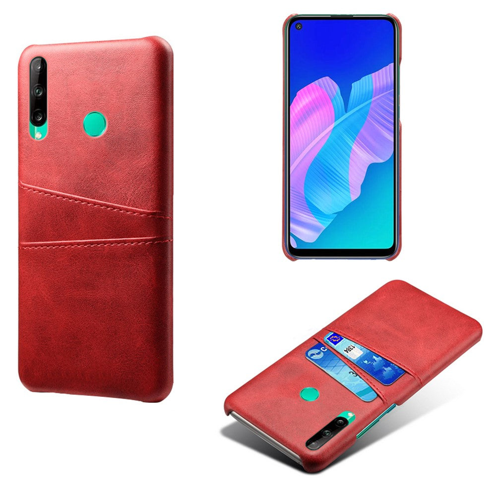 PU-läderbelagt PC-skal med dubbla kortplatser för Huawei P40 Lite E / Honor 9C / Y7p