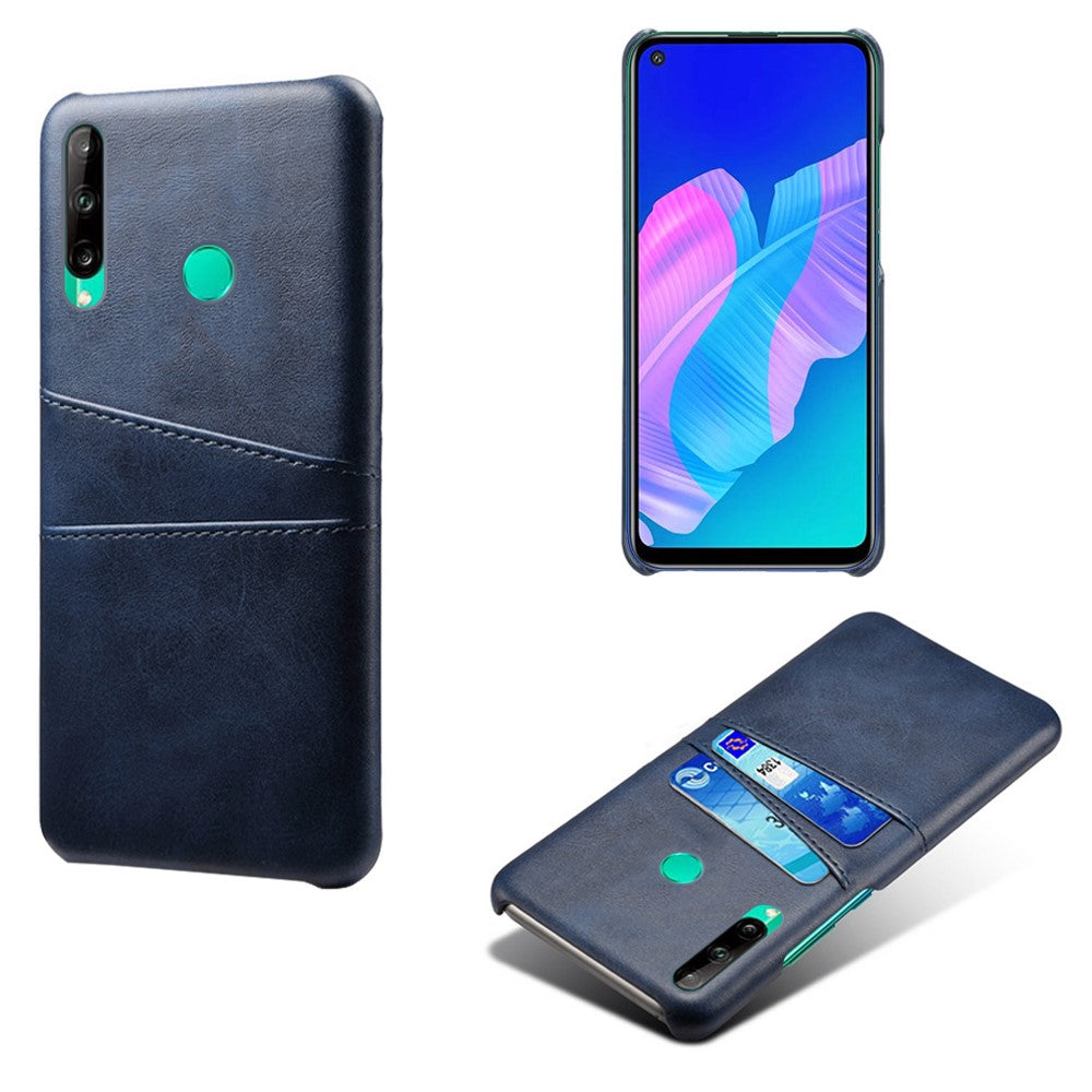 PU-läderbelagt PC-skal med dubbla kortplatser för Huawei P40 Lite E / Honor 9C / Y7p