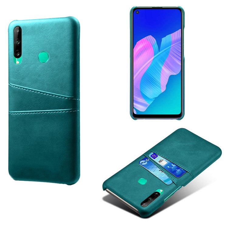 PU-läderbelagt PC-skal med dubbla kortplatser för Huawei P40 Lite E / Honor 9C / Y7p