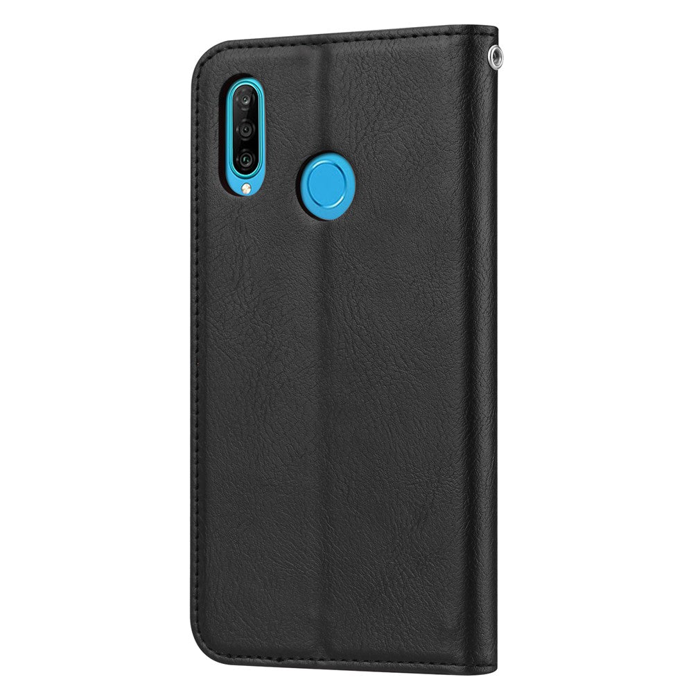 Självabsorberande läderplånboksskal för Huawei Y7p/P40 lite E/Honor 9C