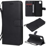 For Huawei Y5p / Honor 9S Case Solid Color Leather Mobile Cover Wallet Stand with Strap