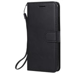 For Huawei Y5p / Honor 9S Case Solid Color Leather Mobile Cover Wallet Stand with Strap
