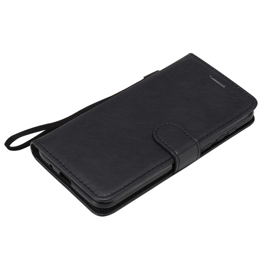 For Huawei Y5p / Honor 9S Case Solid Color Leather Mobile Cover Wallet Stand with Strap