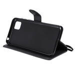 For Huawei Y5p / Honor 9S Case Solid Color Leather Mobile Cover Wallet Stand with Strap