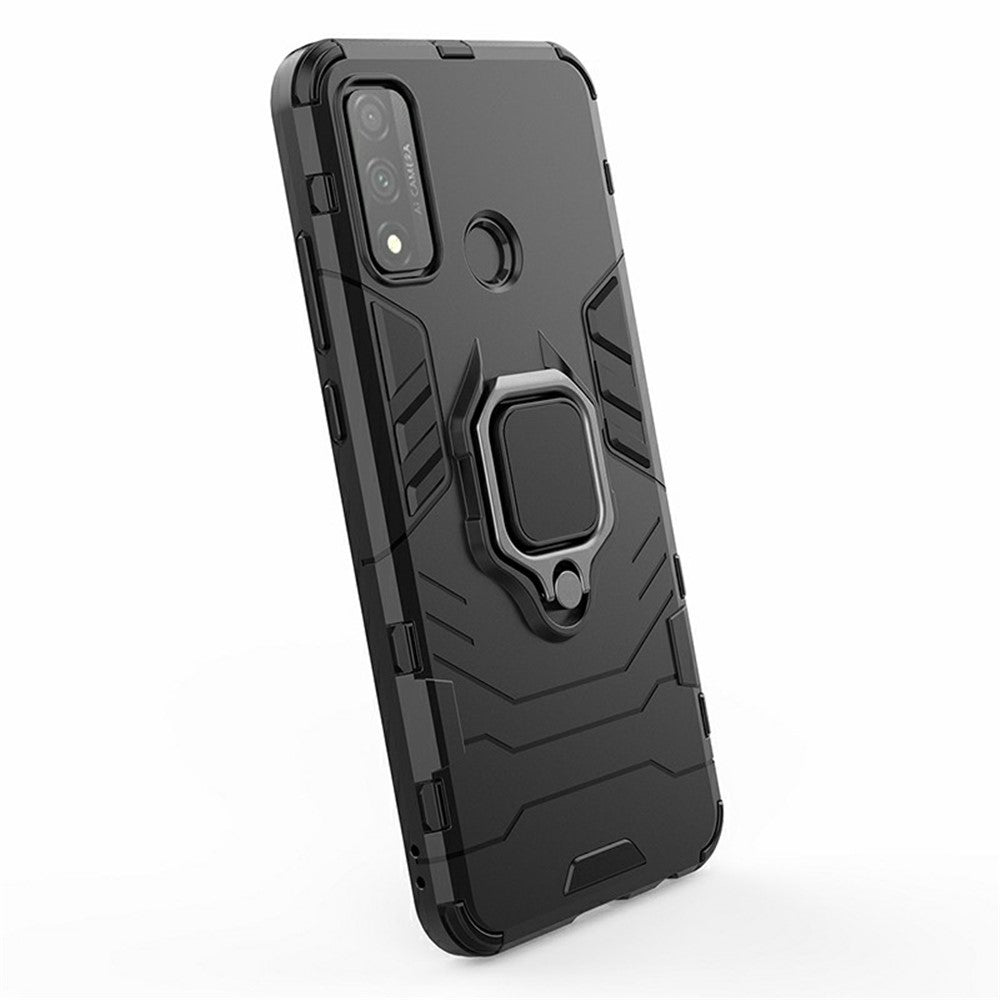 Skyddande skal Cool Guard-ringhållare, stöd, PC TPU-hybridskal för Huawei P smart 2020