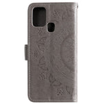 Imprint Flower Leather Wallet Stand Case for Honor 9X Lite