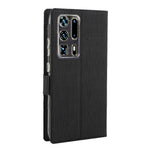 VILI DMK Cross Texture Double Magnetic Clasp Leather Wallet Stand Case for Huawei P40 Pro Plus