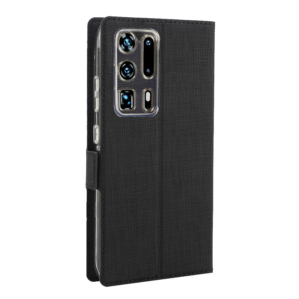 VILI DMK Cross Texture Double Magnetic Clasp Leather Wallet Stand Case for Huawei P40 Pro Plus