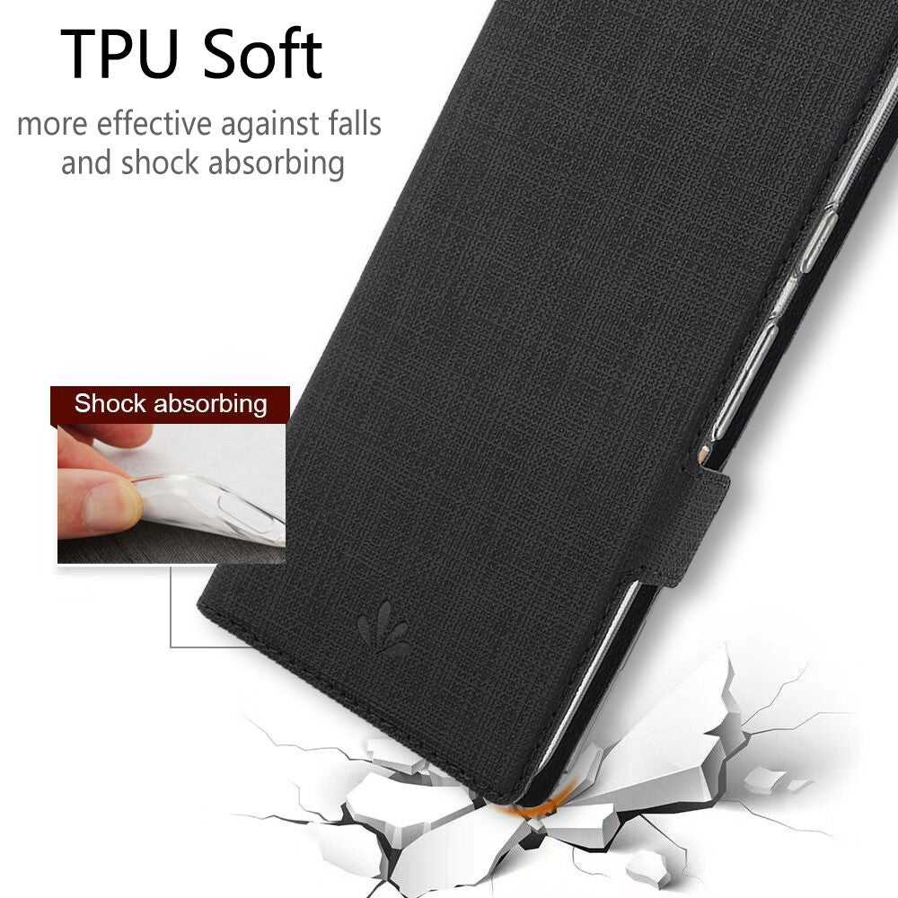 VILI DMK Läderplånboksfodral med korsstruktur och dubbelt magnetiskt spänne för Huawei P40 Pro Plus