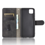 Skin-touch Wallet Stand Leather Phone Cover Case for Huawei Y5p