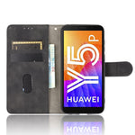 Skin-touch Wallet Stand Leather Phone Cover Case for Huawei Y5p