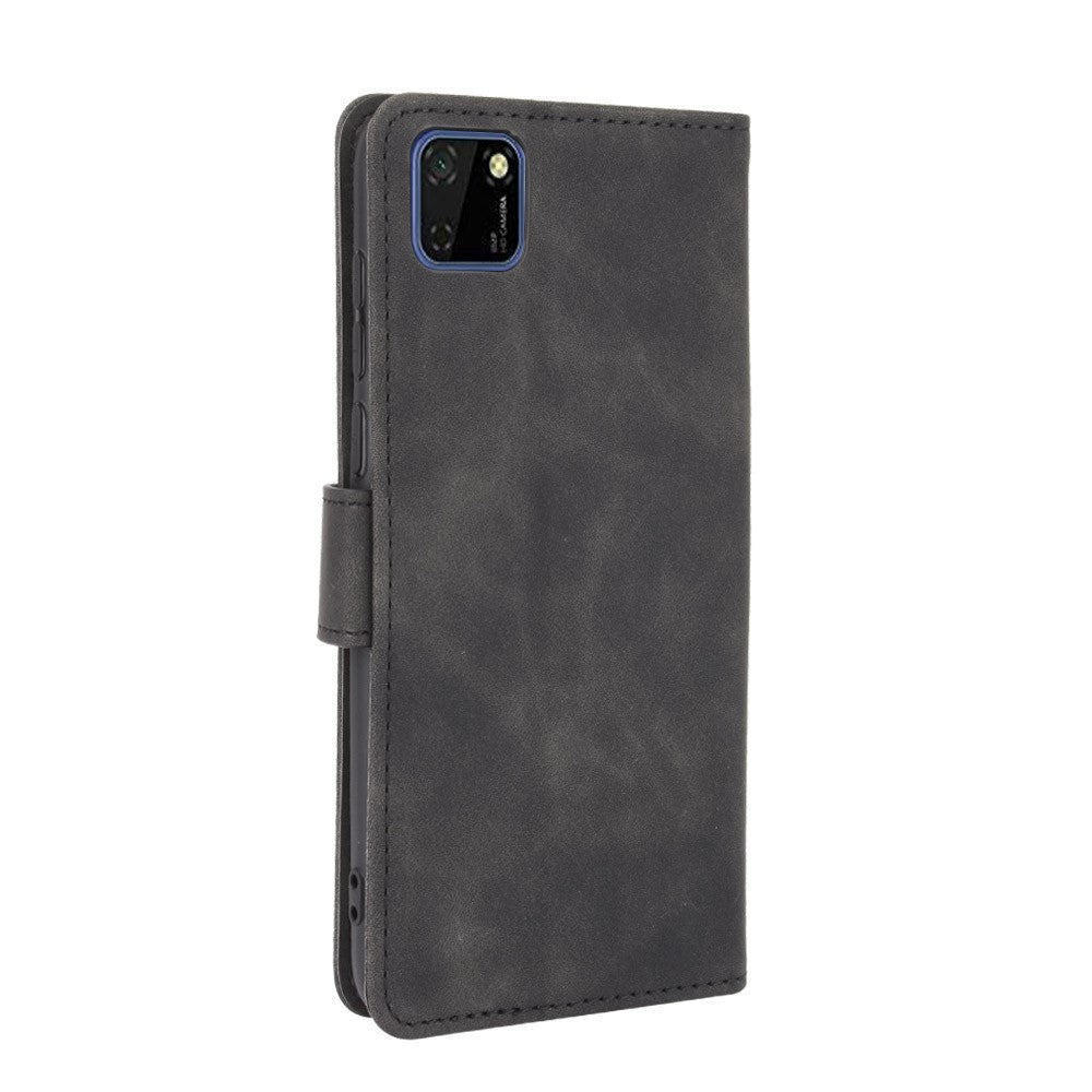 Skin-touch Wallet Stand Leather Phone Cover Case for Huawei Y5p