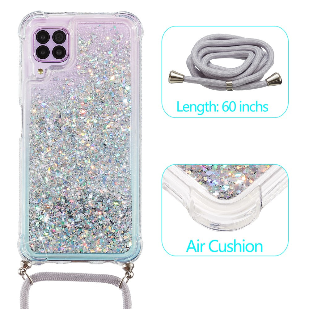 Glitter Powder Quicksand TPU Back Stylish Cover for Huawei P40 Lite 4G/Nova 6 SE/Nova 7i