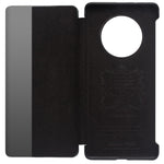 QIALINO For Huawei Mate 40 Pro Smart Visual Window Genuine Leather Phone Case with Auto Wake / Sleep