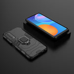 Dual-Layer TPU + PC Hybrid Phone Case + Finger Ring Kickstand for Huawei P smart 2021/Y7a