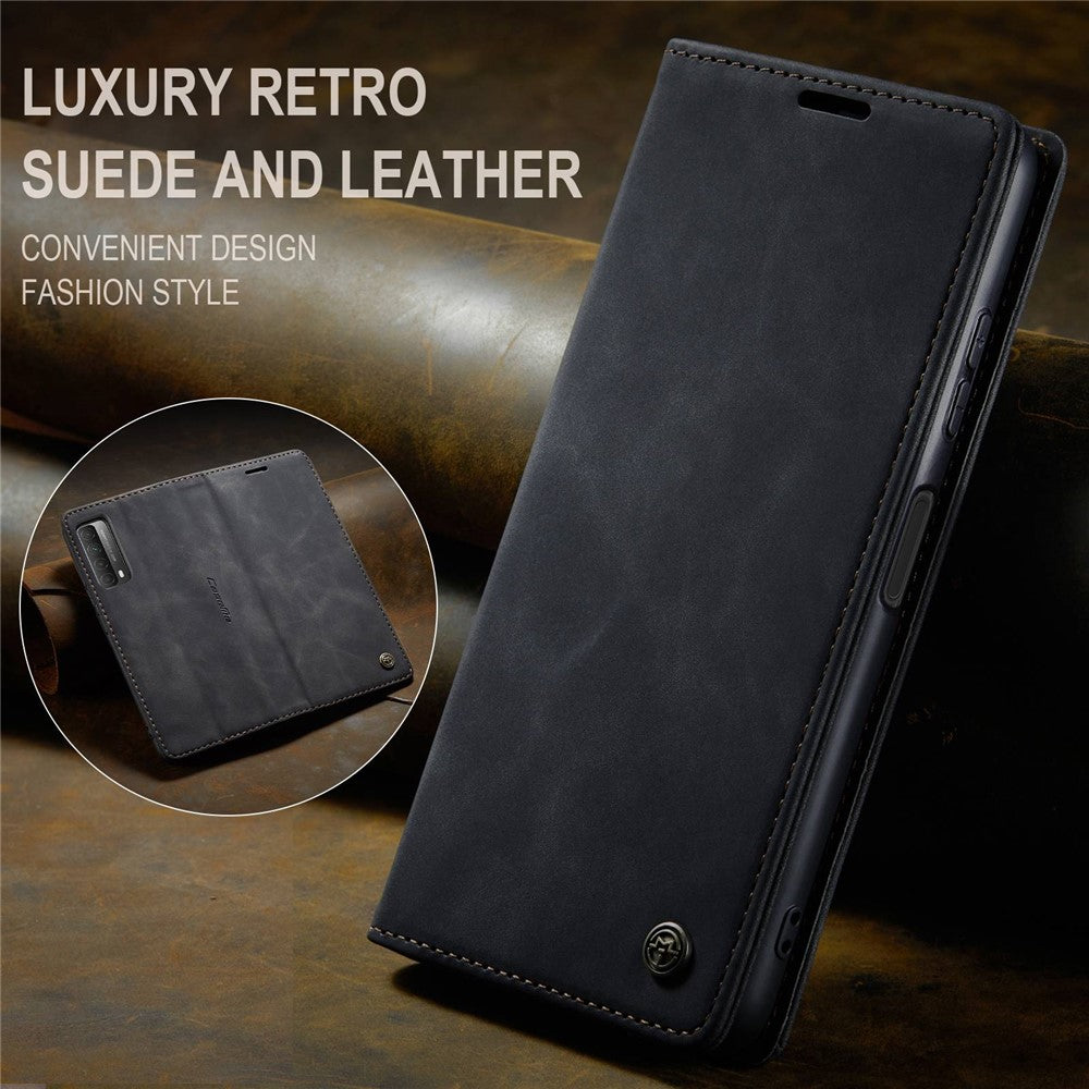 CASEME 013 Series Auto-absorbed Leather Wallet Case for Huawei P Smart 2021 / Y7a