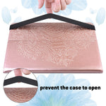 Imprinted Flower Pattern Leather Wallet Stand Tablet Protective Case for Huawei MediaPad T5 10.1