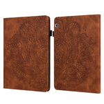 Imprinted Flower Pattern Leather Wallet Stand Tablet Protective Case for Huawei MediaPad T5 10.1
