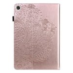 Imprinted Flower Pattern Leather Wallet Stand Tablet Protective Shell for Huawei Enjoy Tablet 2 10.1 / MatePad 9.7 / MatePad T10S