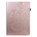 Imprinted Flower Pattern Leather Wallet Stand Tablet Protective Shell for Huawei Enjoy Tablet 2 10.1 / MatePad 9.7 / MatePad T10S