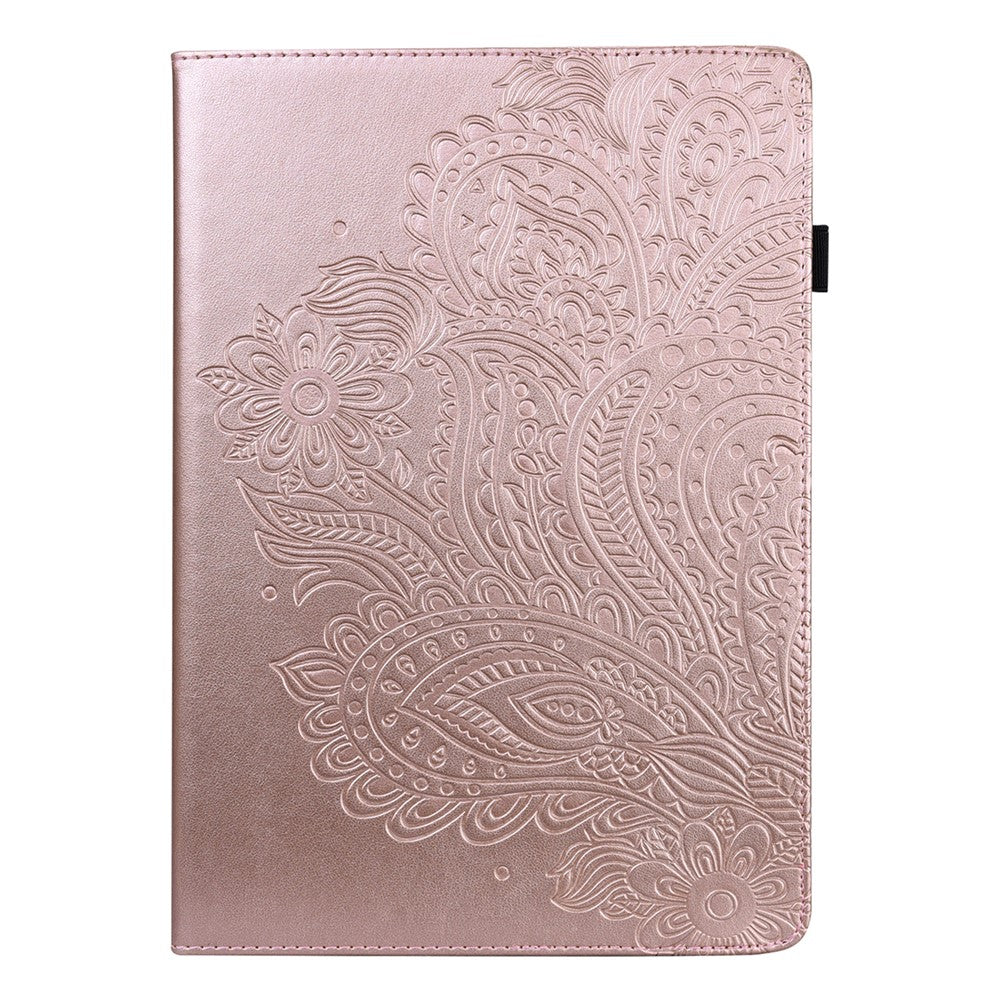Imprinted Flower Pattern Leather Wallet Stand Tablet Protective Shell for Huawei Enjoy Tablet 2 10.1 / MatePad 9.7 / MatePad T10S
