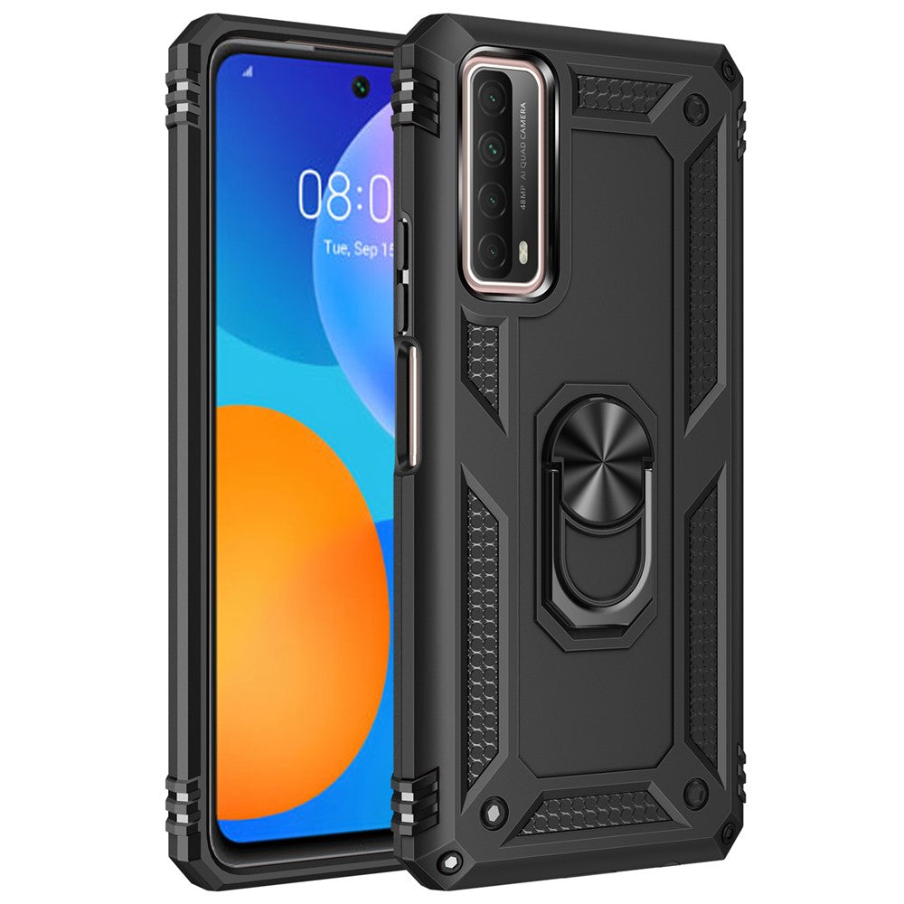 Armor Anti-fall Hybrid PC TPU Shell for Huawei P smart 2021/Y7a Kickstand Cover