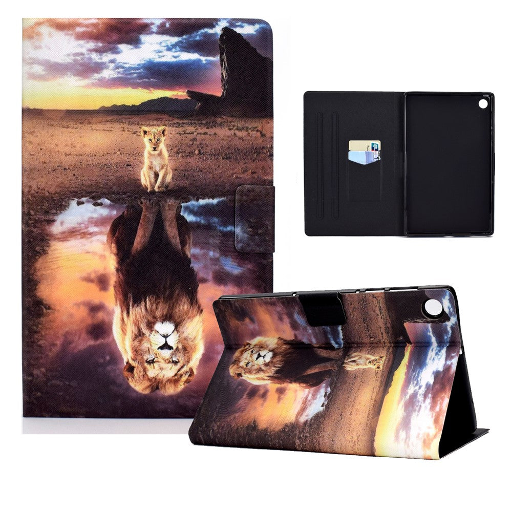 Full Protection Pattern Printing Leather Tablet Case with Stand Design for Huawei MatePad T10/T10S
