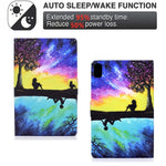 Full Protection Shock-proof Pattern Printing Leather Tablet Case with Stand for Huawei MatePad 10.4 (2020)/(2022)/Honor V6