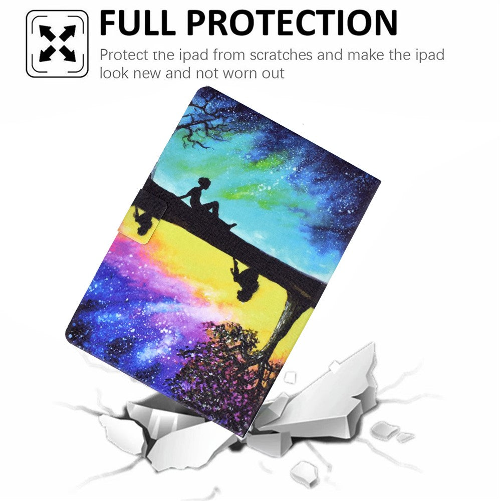Full Protection Shock-proof Pattern Printing Leather Tablet Case with Stand for Huawei MatePad 10.4 (2020)/(2022)/Honor V6
