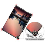 Tri-fold Stand Pattern Printing Leather Case Smart Tablet Cover for Huawei MatePad T 10S/T 10 /Enjoy Tablet 2