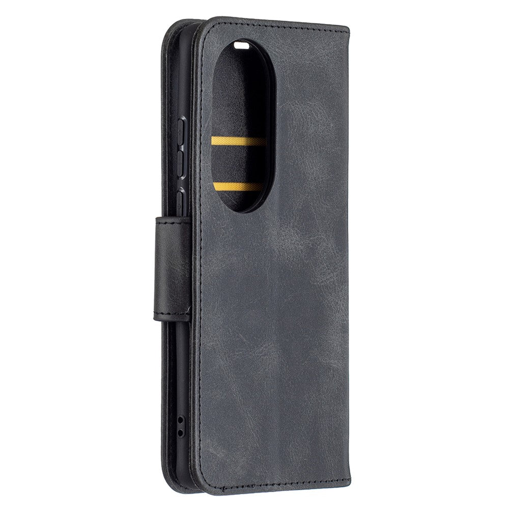 Plånboksfodral i läder med stativ till Huawei P50 Pro