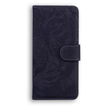 Läderfodral med tigermönster till Huawei P50 Pro plånboksfodral