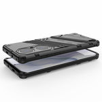 Hopfällbart stativ, stötsäkert PC + TPU hybrid-mobilskal med skydd för Huawei P50 Pro