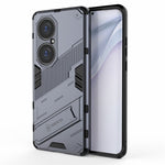 Hopfällbart stativ, stötsäkert PC + TPU hybrid-mobilskal med skydd för Huawei P50 Pro