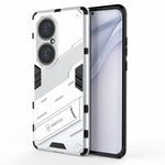 Hopfällbart stativ, stötsäkert PC + TPU hybrid-mobilskal med skydd för Huawei P50 Pro