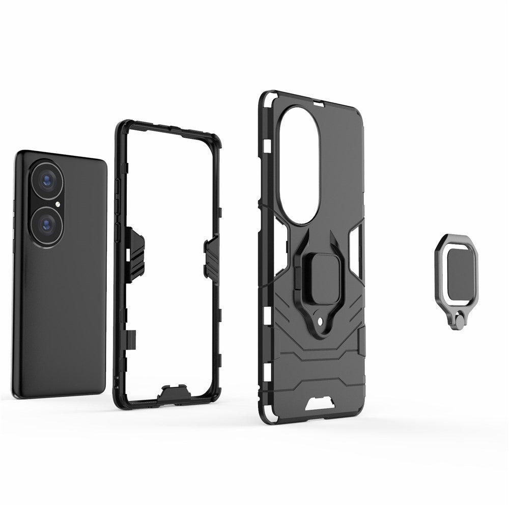 Cool Guard PC + TPU Combo Välskyddat Stativ Hybrid mobilskal för Huawei P50 Pro