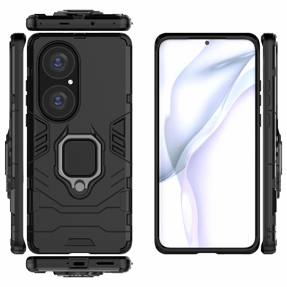 Cool Guard PC + TPU Combo Välskyddat Stativ Hybrid mobilskal för Huawei P50 Pro