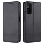 AZNS Stand Wallet Magnetiskt Läderfodral för Huawei P smart 2021/Y7a