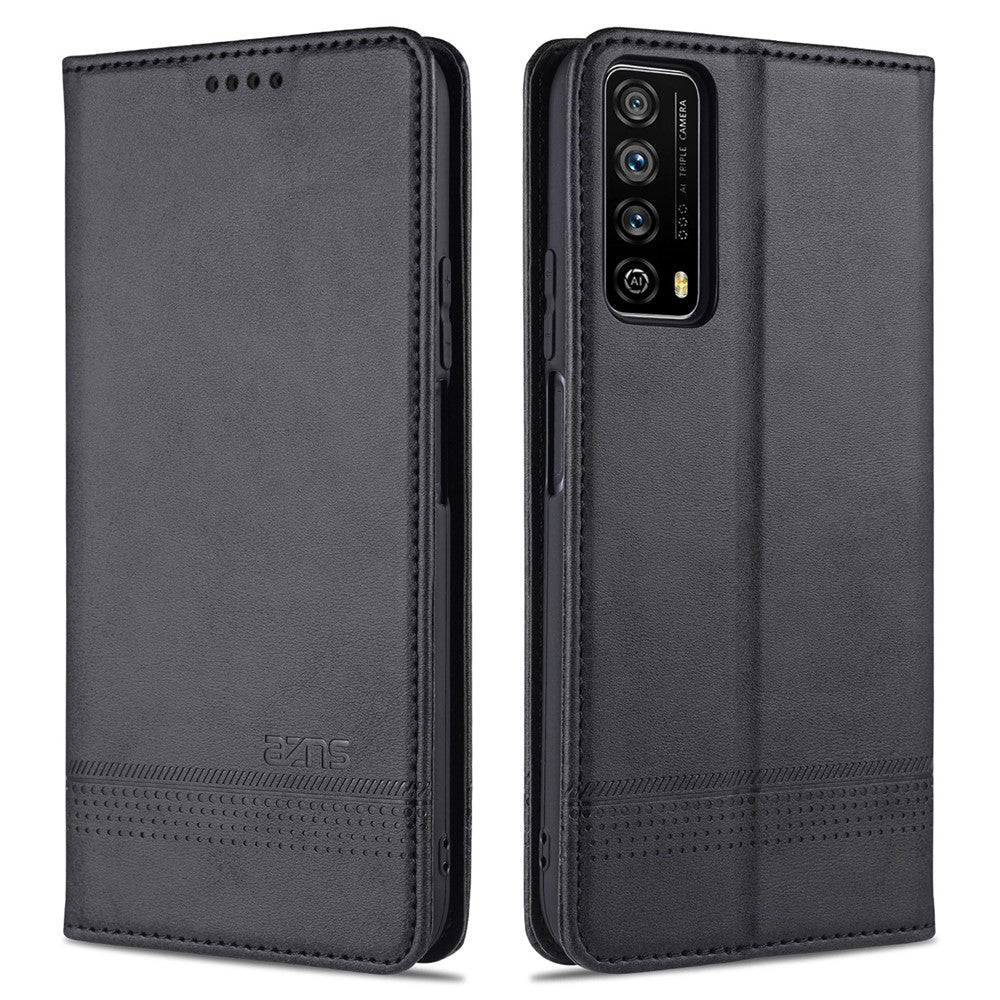 AZNS Stand Wallet Magnetiskt Läderfodral för Huawei P smart 2021/Y7a