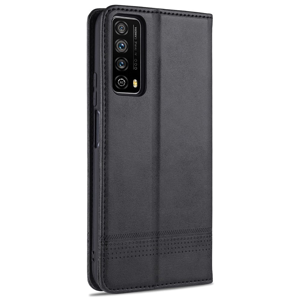 AZNS Stand Wallet Magnetiskt Läderfodral för Huawei P smart 2021/Y7a