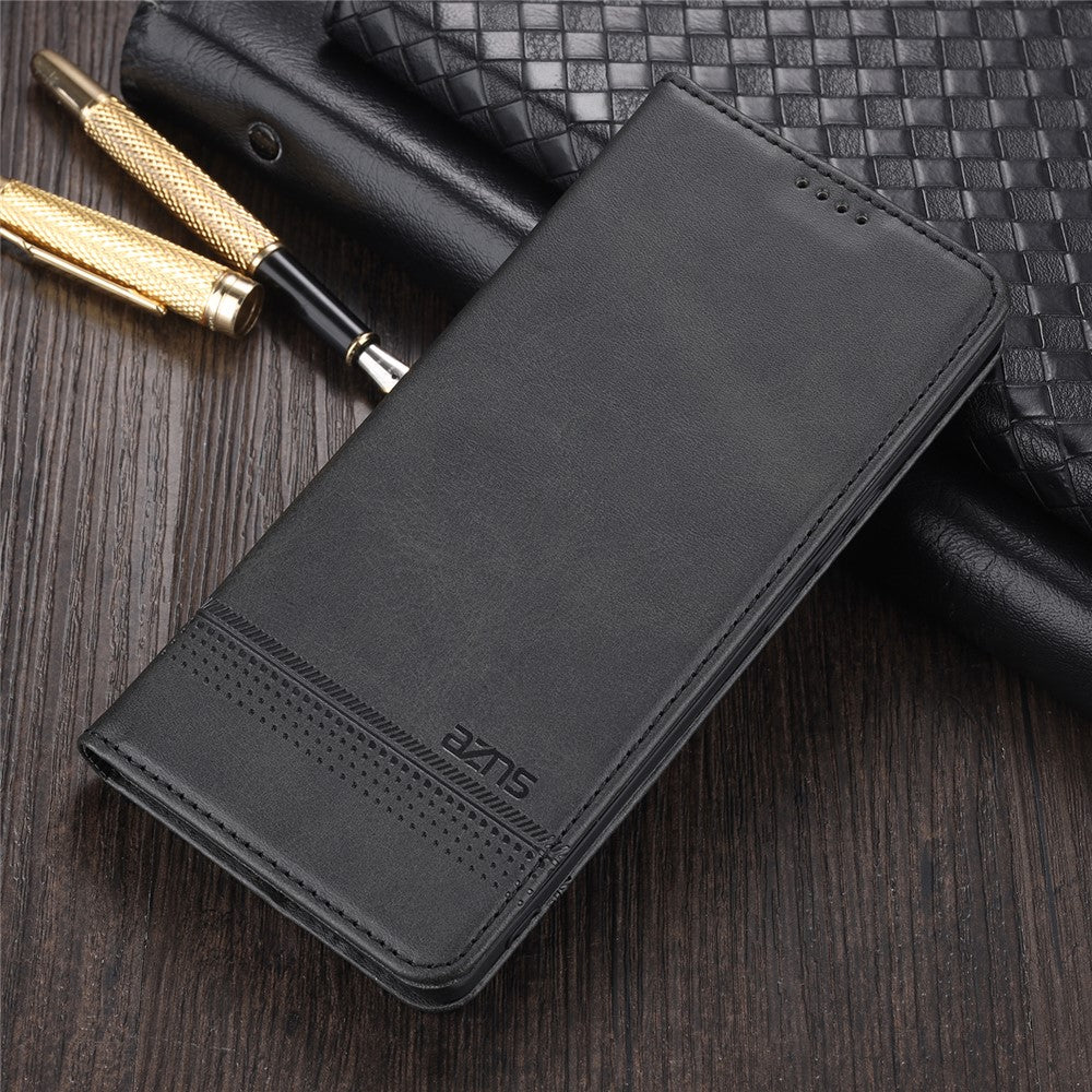AZNS Stand Wallet Magnetiskt Läderfodral för Huawei P smart 2021/Y7a