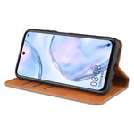 AZNS Stand Wallet Magnetiskt Läderfodral för Huawei P smart 2021/Y7a