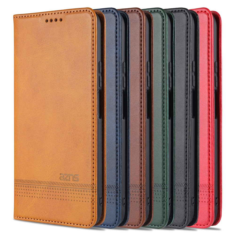 AZNS Stand Wallet Magnetiskt Läderfodral för Huawei P smart 2021/Y7a