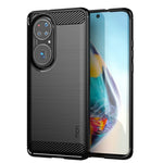 MOFI borstad design kolfiber mjukt TPU-skal för Huawei P50 Pro