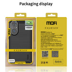 MOFI borstad design kolfiber mjukt TPU-skal för Huawei P50 Pro
