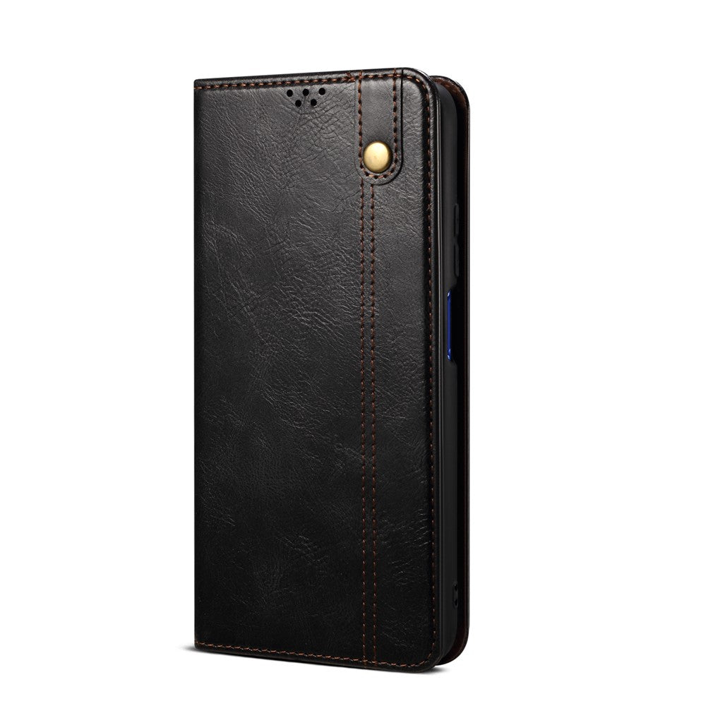 Vaxigt Crazy Horse-läder med full skyddsfunktion och stativ till Huawei P50 Pro